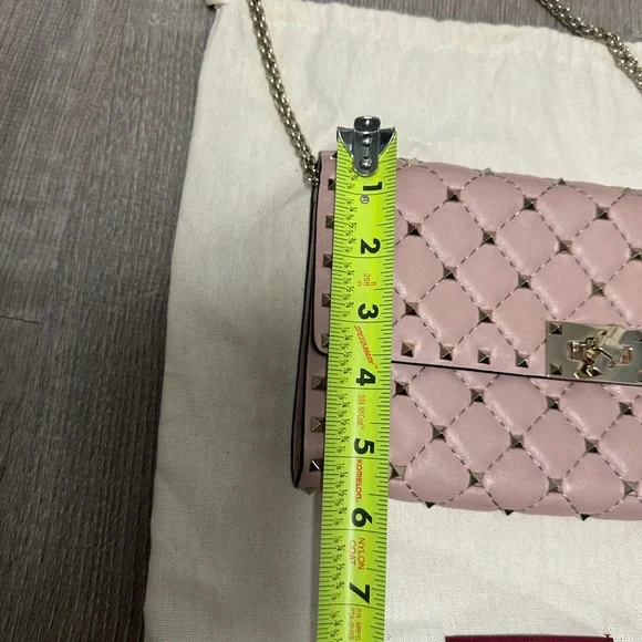 Valentino Neutral Rockstud Spike Shoulder Bag - Picture 5 of 6